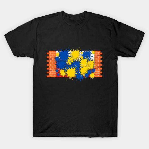 Blue and Yellow Paint, Синя і жовта фарби T-Shirt by EpicClarityShop